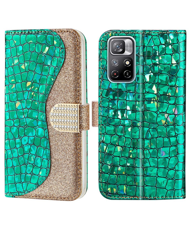 Housse Xiaomi Poco M4 Pro 5G Luxury Croco Paillettes