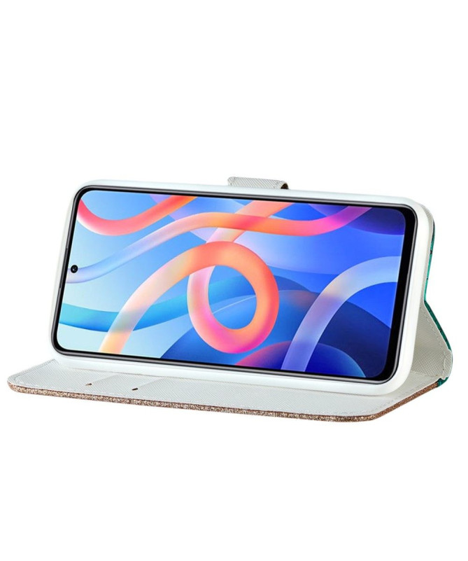 Housse Xiaomi Poco M4 Pro 5G Luxury Croco Paillettes