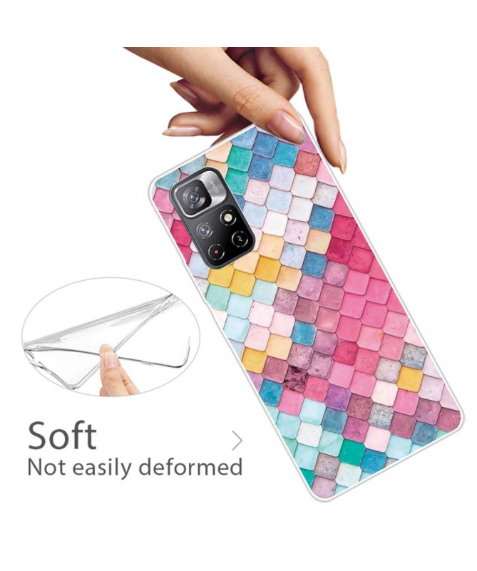 Coque Xiaomi Poco M4 Pro 5G Colorful Squares