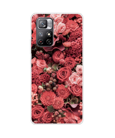 Coque Xiaomi Poco M4 Pro 5G Red Flower