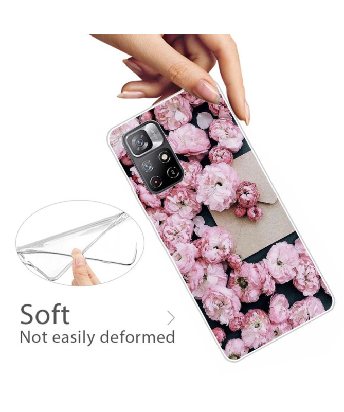 Coque Xiaomi Poco M4 Pro 5G Fleur ROSE