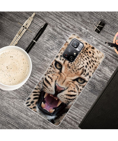 Coque Xiaomi Poco M4 Pro 5G Leopard Rugissant