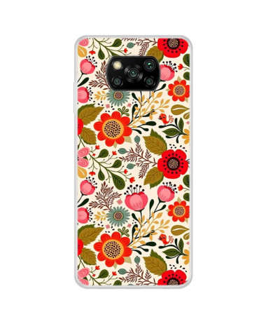 Coque Xiaomi Poco X3, X3 Pro et X3 NFC Fleurs Colorées