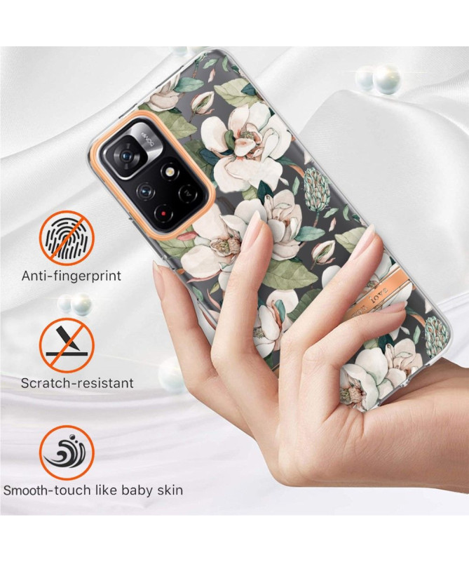 Coque Poco M4 Pro 5G Gardénia fleur blanche