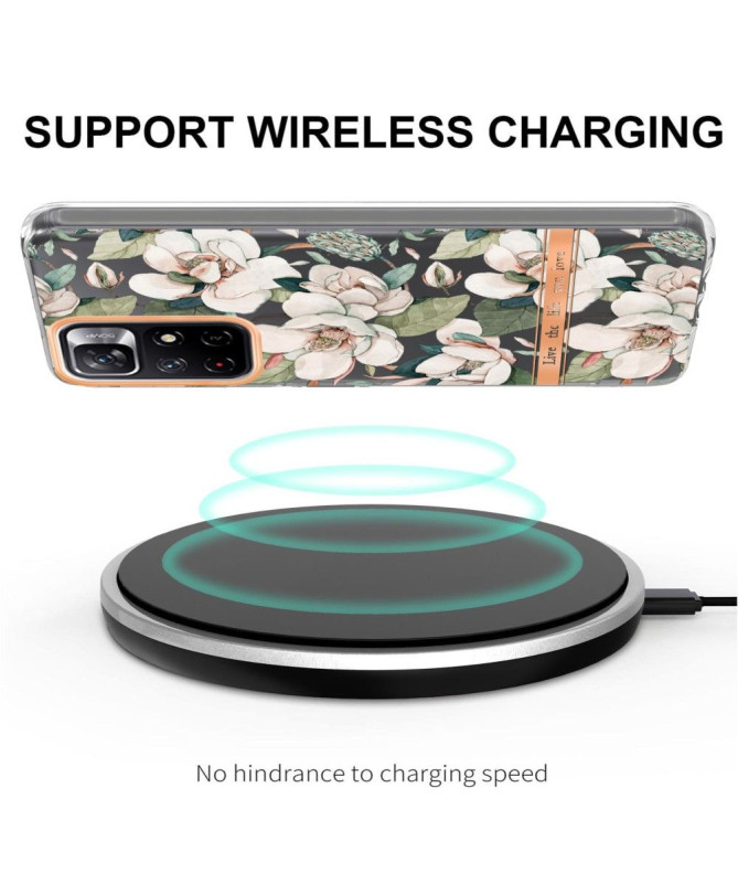 Coque Poco M4 Pro 5G Gardénia fleur blanche