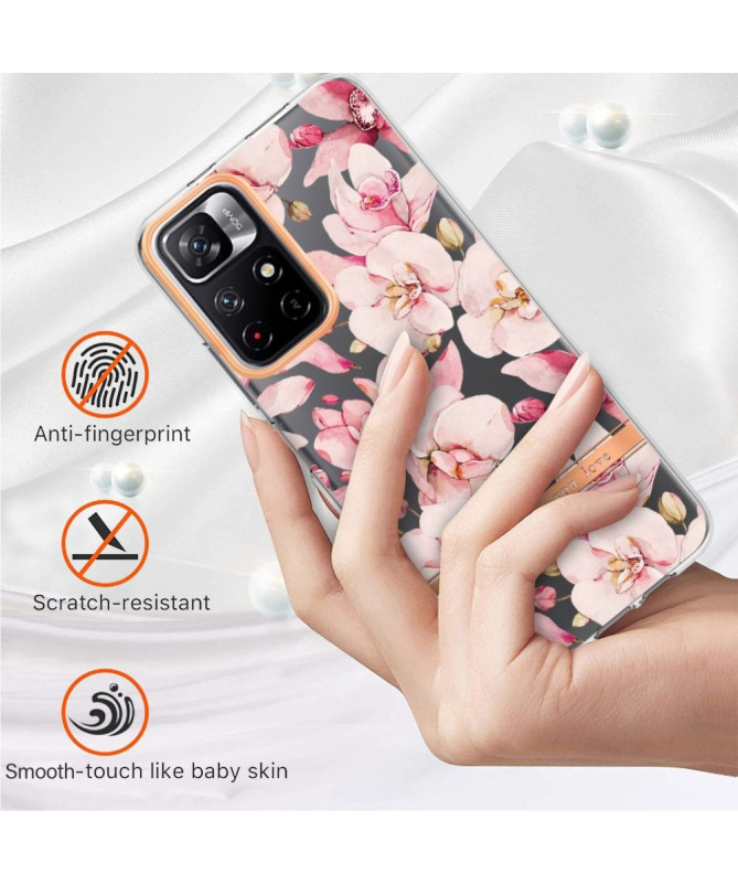 Coque Poco M4 Pro 5G Gardénia fleur rose