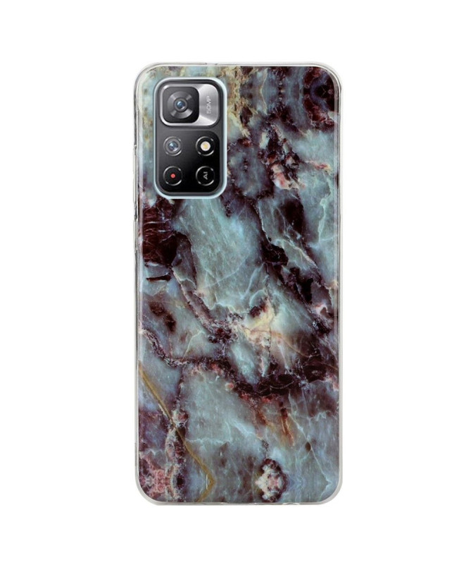 Coque Poco M4 Pro 5G Marbre Paillettes