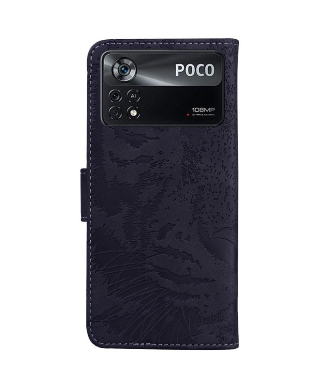 Housse Xiaomi Poco X4 Pro 5G Tigre en relief