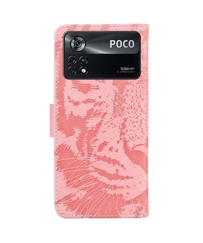 Housse Xiaomi Poco X4 Pro 5G Tigre en relief