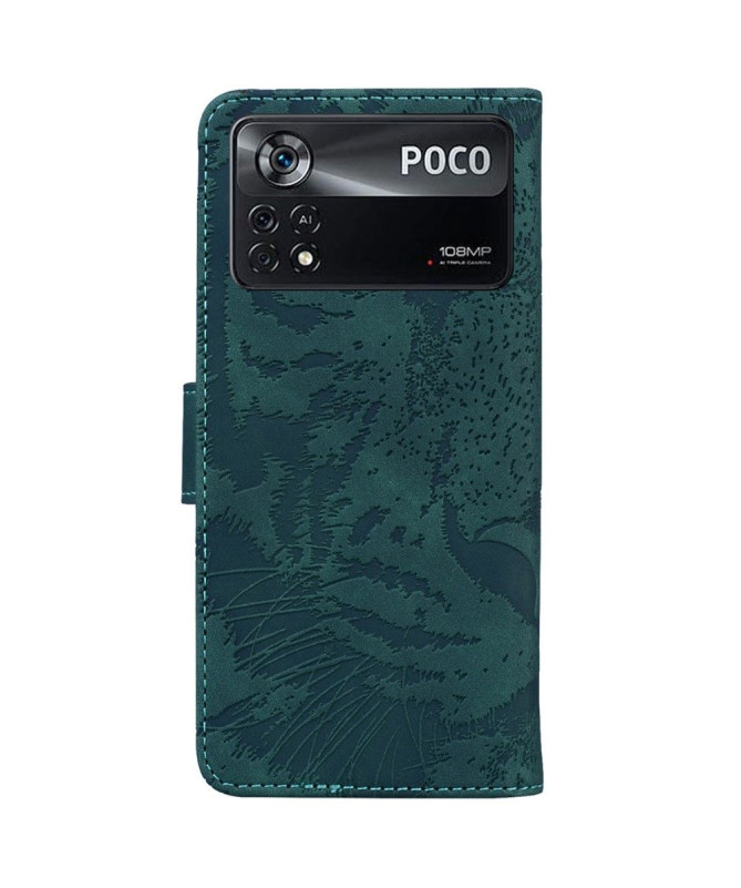 Housse Xiaomi Poco X4 Pro 5G Tigre en relief