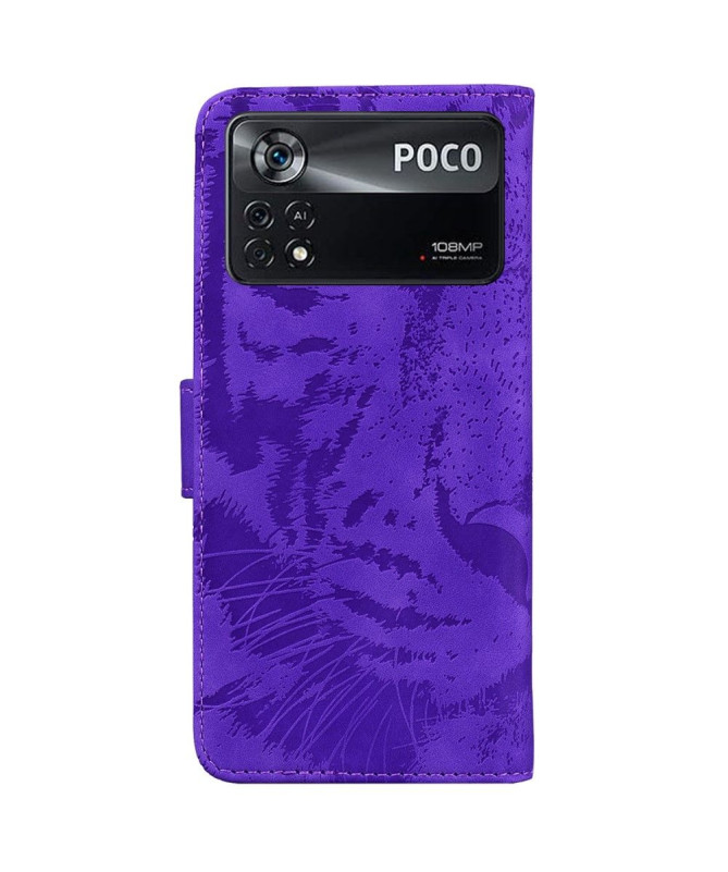 Housse Xiaomi Poco X4 Pro 5G Tigre en relief