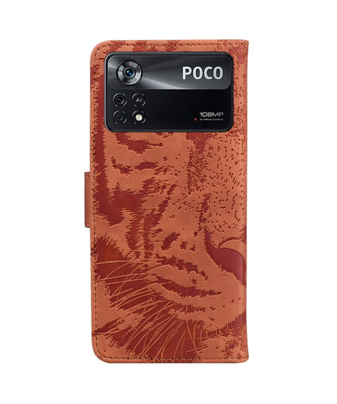Housse Xiaomi Poco X4 Pro 5G Tigre en relief