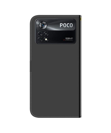 Housse Xiaomi Poco X4 Pro 5G simili cuir effet miroir