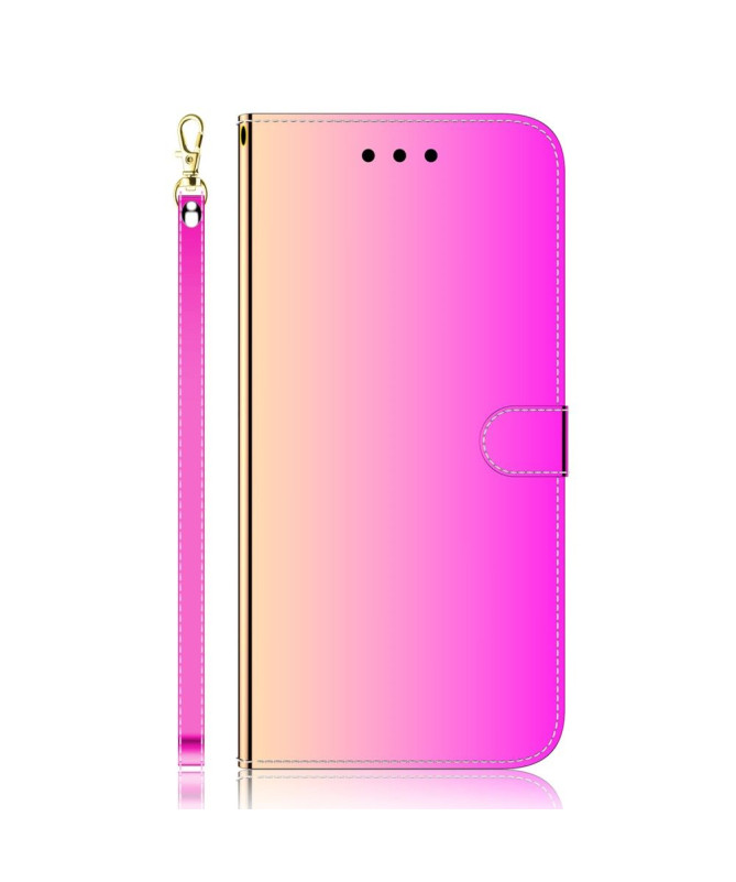 Housse Xiaomi Poco X4 Pro 5G simili cuir effet miroir - photo 5