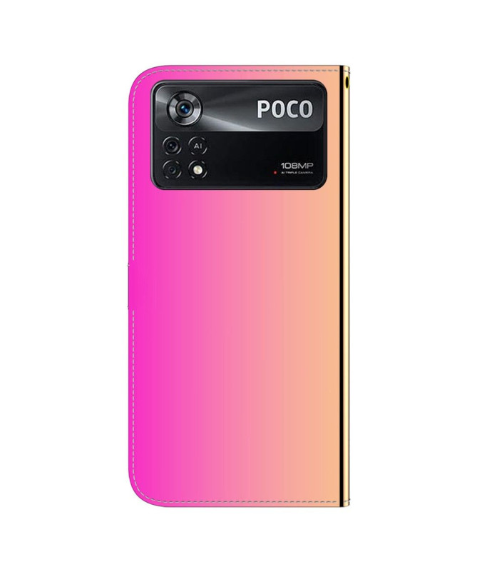 Housse Xiaomi Poco X4 Pro 5G simili cuir effet miroir - photo 6