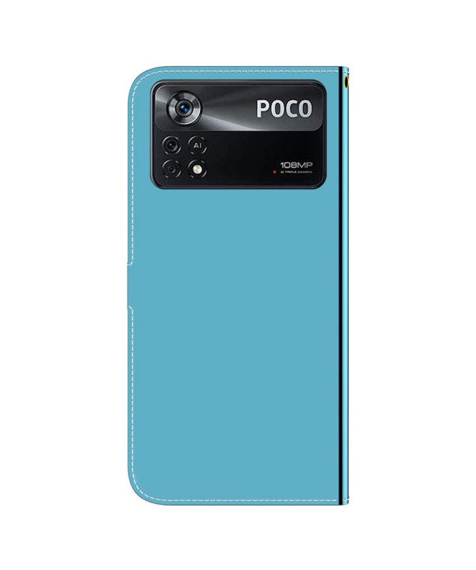Housse Xiaomi Poco X4 Pro 5G simili cuir effet miroir - photo 10