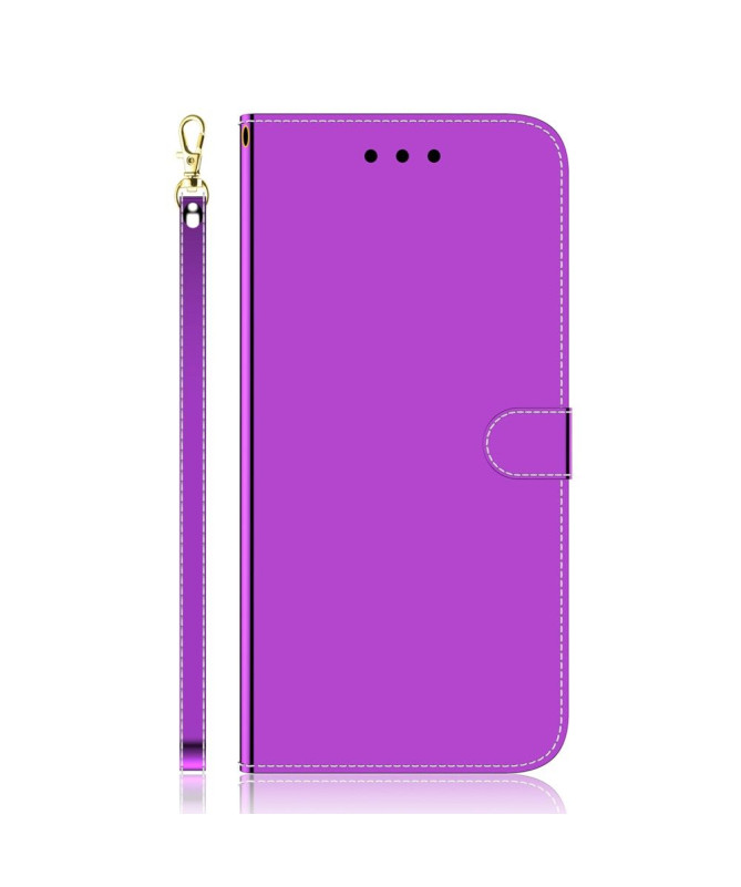 Housse Xiaomi Poco X4 Pro 5G simili cuir effet miroir - photo 11