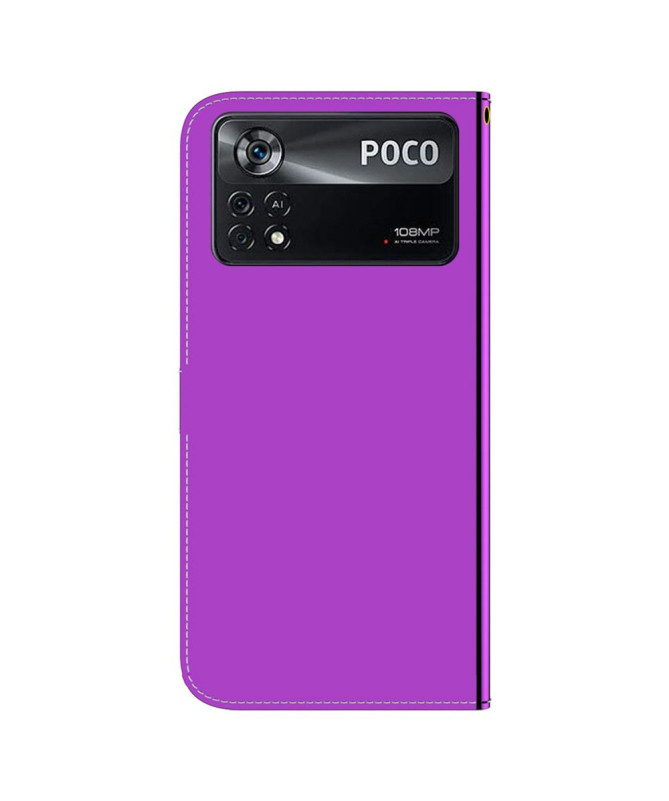 Housse Xiaomi Poco X4 Pro 5G simili cuir effet miroir - photo 12