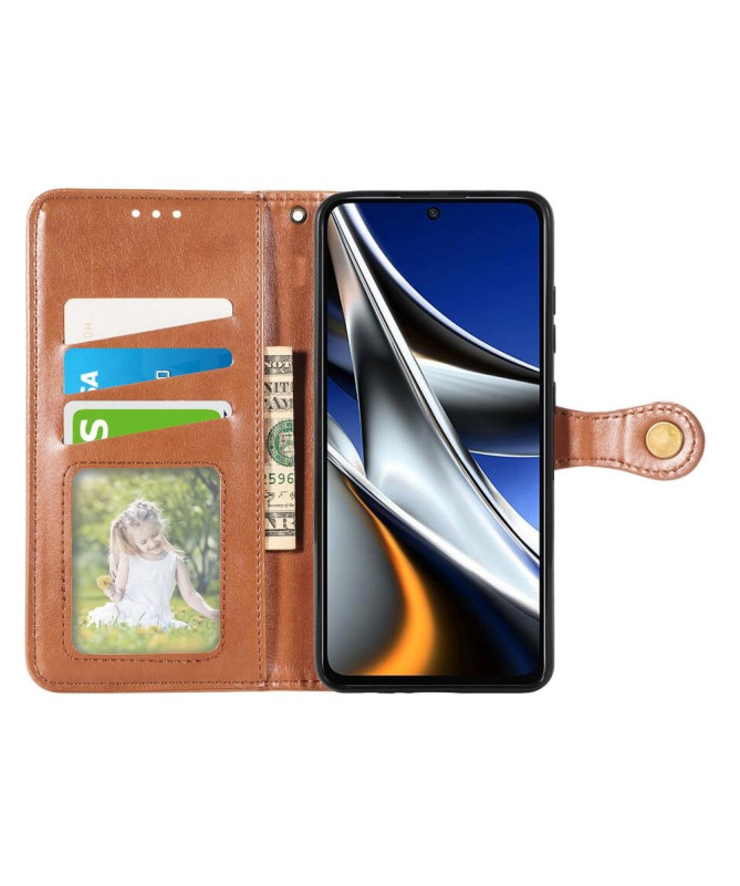 Housse Xiaomi Poco X4 Pro 5G Indila Simili Cuir Porte Cartes