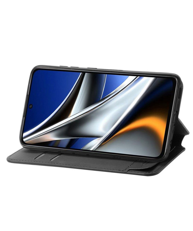 Housse Xiaomi Poco X4 Pro 5G Rabat Flip Motif Arabesque