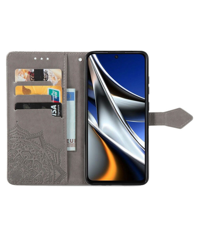 Housse Xiaomi Poco X4 Pro 5G Mandala simili cuir 001 Series - photo 8