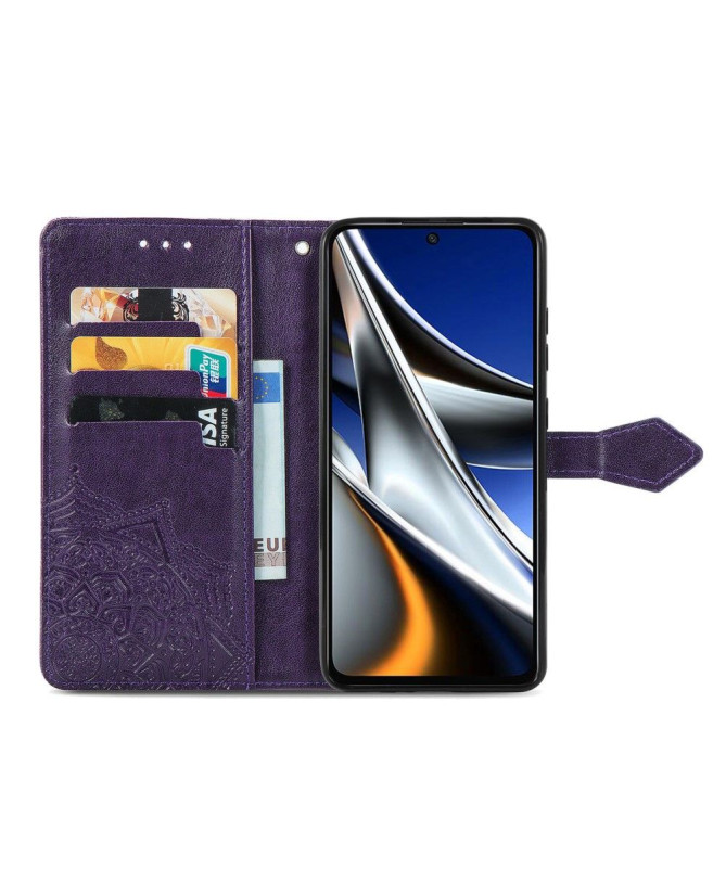 Housse Xiaomi Poco X4 Pro 5G Mandala simili cuir 001 Series - photo 12