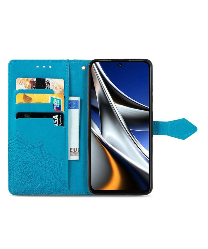 Housse Xiaomi Poco X4 Pro 5G Mandala simili cuir 001 Series - photo 16
