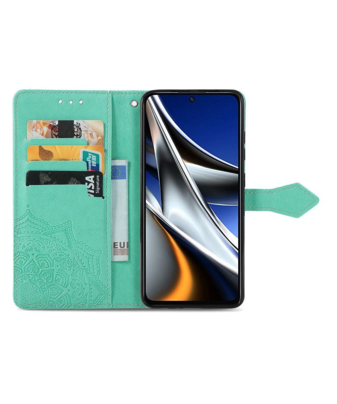 Housse Xiaomi Poco X4 Pro 5G Mandala simili cuir 001 Series - photo 24