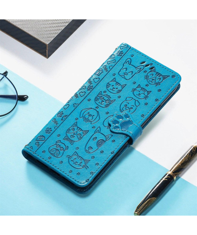 Housse Xiaomi Poco X4 Pro 5G effet cuir animaux en relief - photo 5