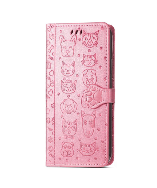 Housse Xiaomi Poco X4 Pro 5G effet cuir animaux en relief - photo 6