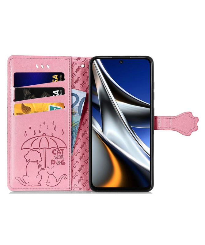 Housse Xiaomi Poco X4 Pro 5G effet cuir animaux en relief - photo 8