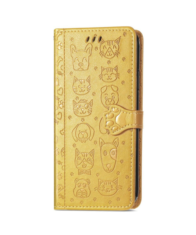 Housse Xiaomi Poco X4 Pro 5G effet cuir animaux en relief - photo 11