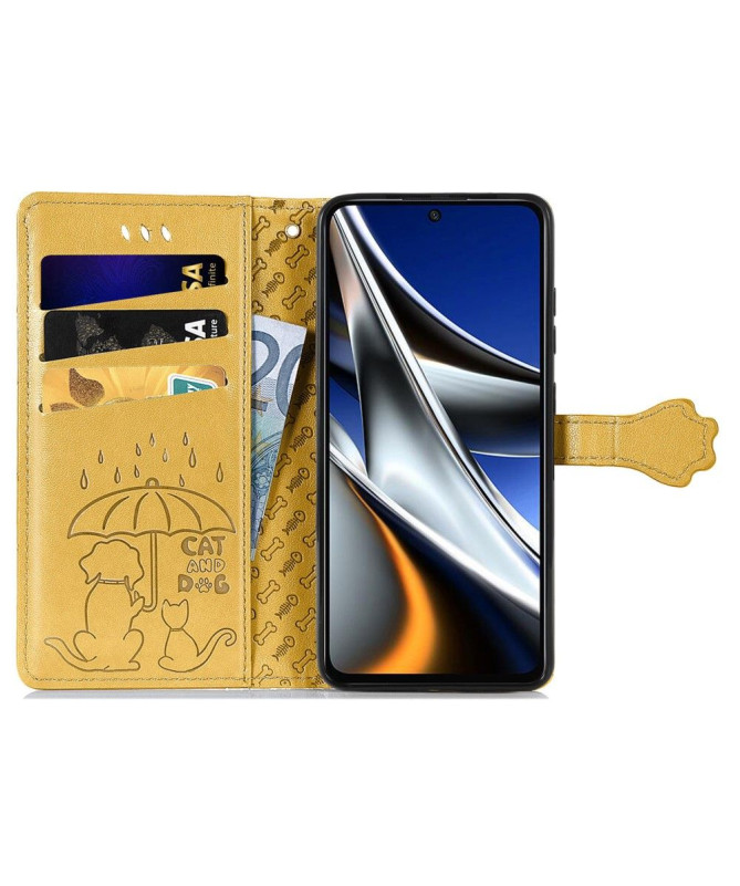 Housse Xiaomi Poco X4 Pro 5G effet cuir animaux en relief - photo 13