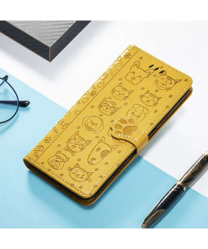 Housse Xiaomi Poco X4 Pro 5G effet cuir animaux en relief - photo 15