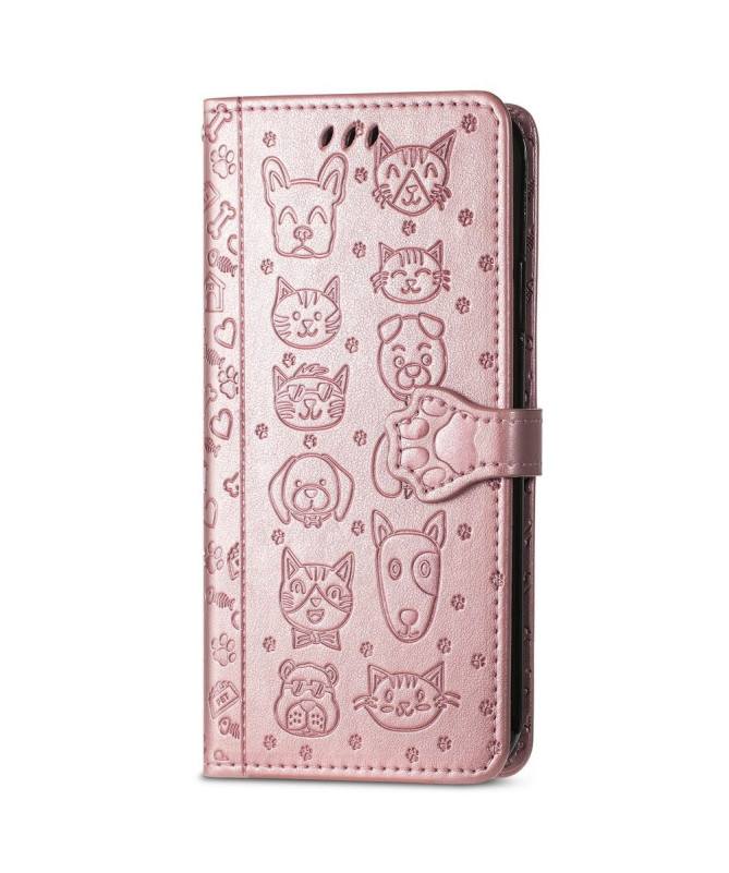 Housse Xiaomi Poco X4 Pro 5G effet cuir animaux en relief - photo 16