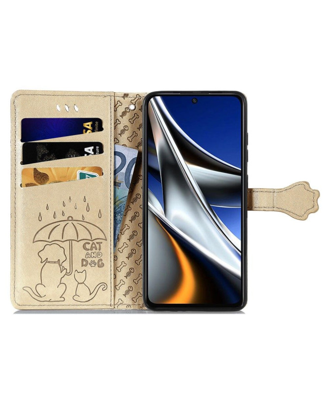 Housse Xiaomi Poco X4 Pro 5G effet cuir animaux en relief - photo 22