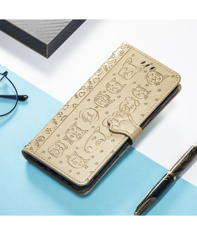 Housse Xiaomi Poco X4 Pro 5G effet cuir animaux en relief - photo 24