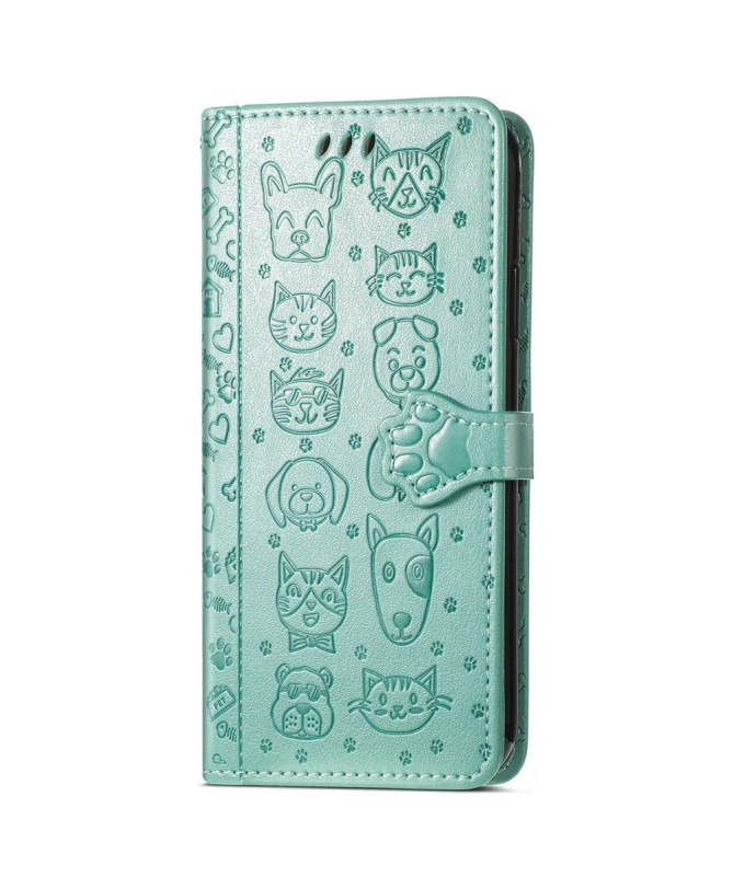 Housse Xiaomi Poco X4 Pro 5G effet cuir animaux en relief - photo 25
