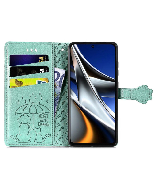 Housse Xiaomi Poco X4 Pro 5G effet cuir animaux en relief - photo 27