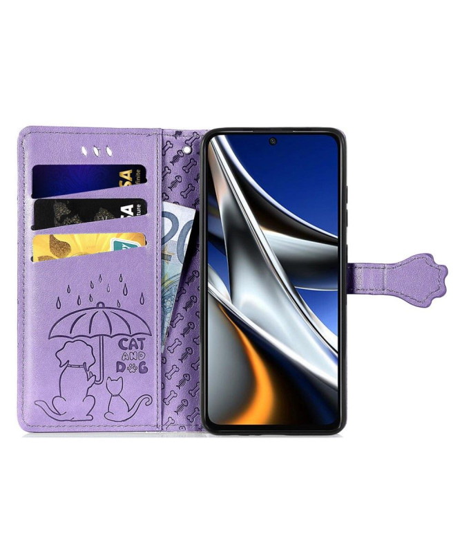 Housse Xiaomi Poco X4 Pro 5G effet cuir animaux en relief - photo 32