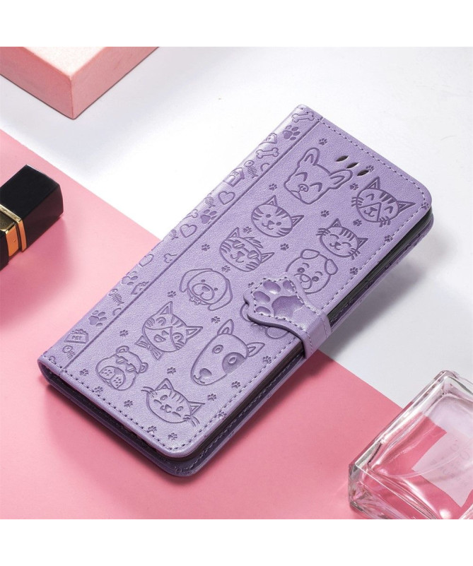 Housse Xiaomi Poco X4 Pro 5G effet cuir animaux en relief - photo 34