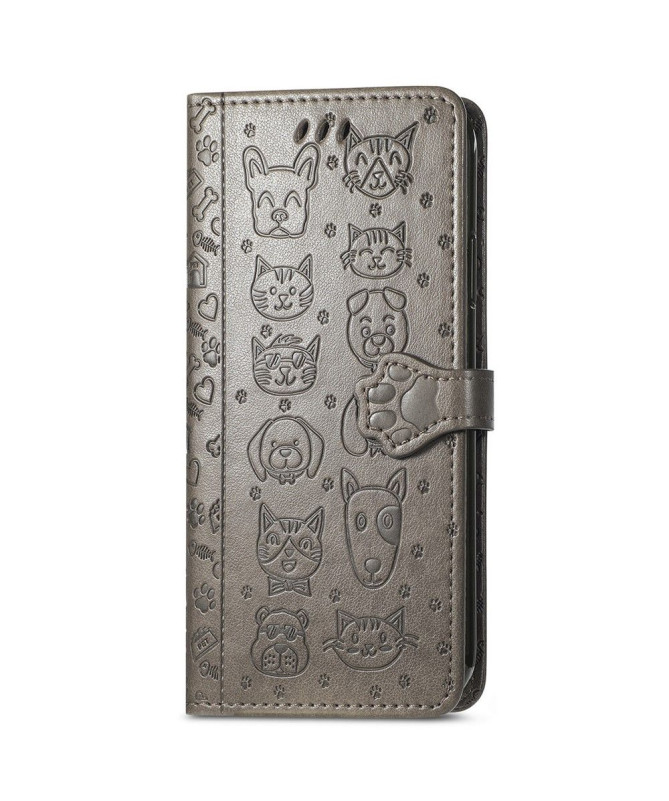 Housse Xiaomi Poco X4 Pro 5G effet cuir animaux en relief - photo 35
