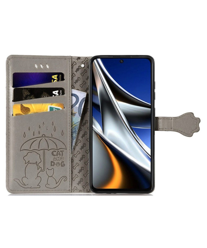 Housse Xiaomi Poco X4 Pro 5G effet cuir animaux en relief - photo 37