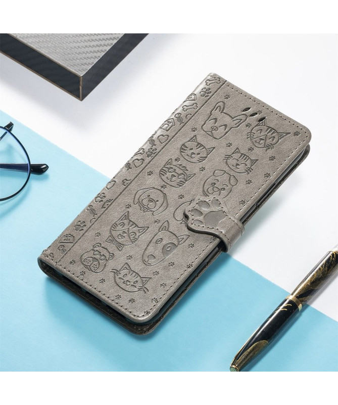 Housse Xiaomi Poco X4 Pro 5G effet cuir animaux en relief - photo 39