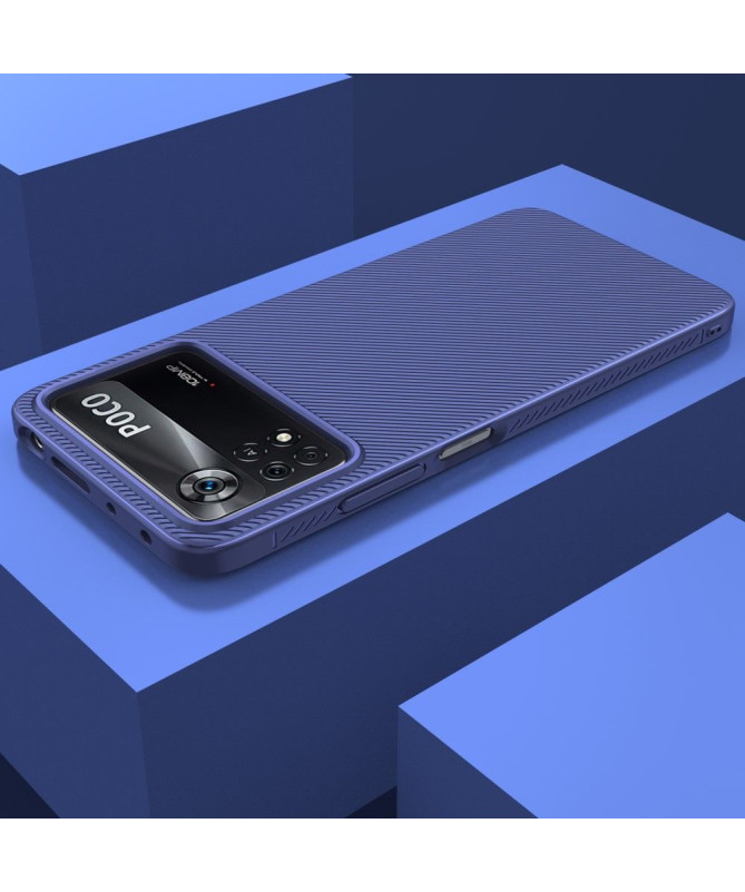 Coque Poco M4 Pro 4G Effet Strié