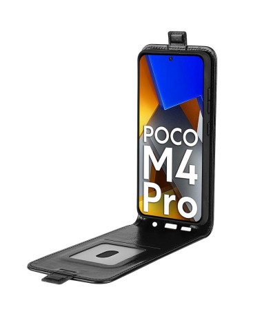 Housse Poco M4 Pro 4G simili cuir avec rabat verticale