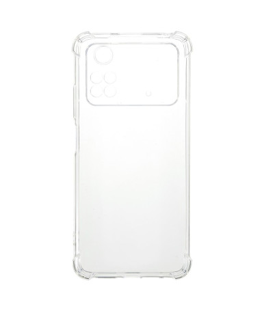 Coque Poco M4 Pro 4G transparente angles renforcés