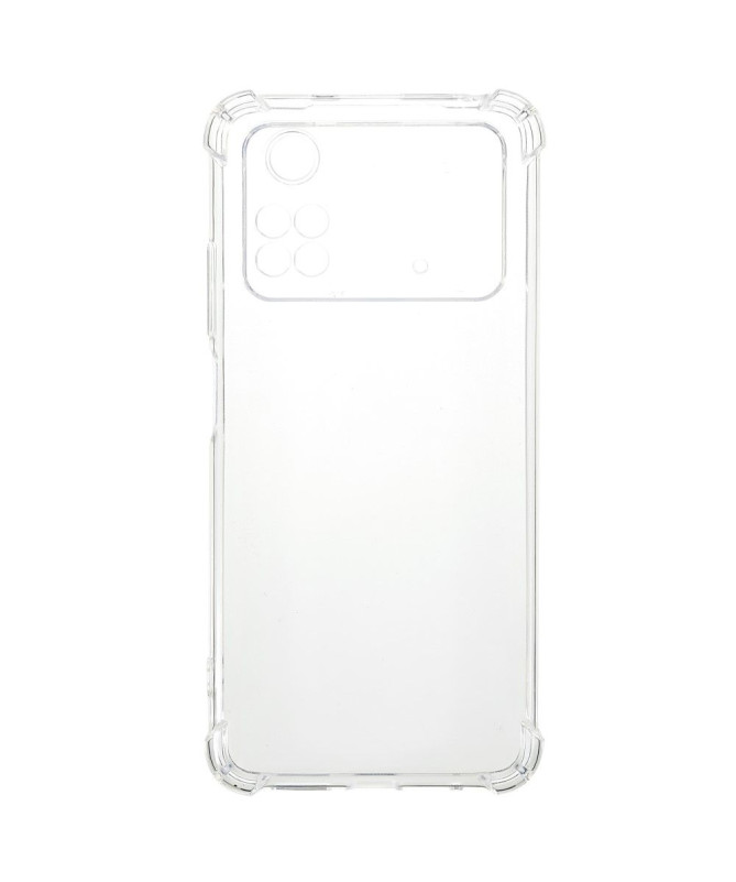 Coque Poco M4 Pro 4G transparente angles renforcés