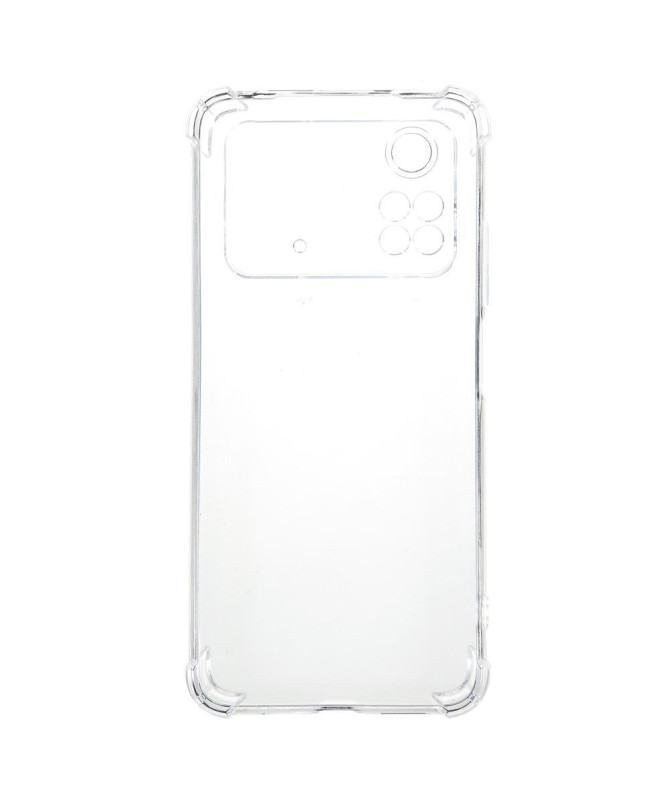 Coque Poco M4 Pro 4G transparente angles renforcés