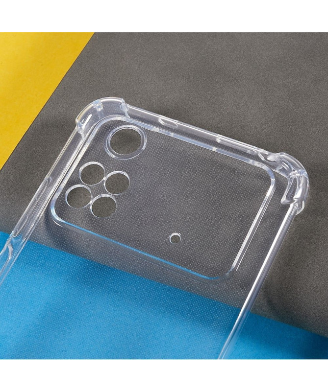 Coque Poco M4 Pro 4G transparente angles renforcés